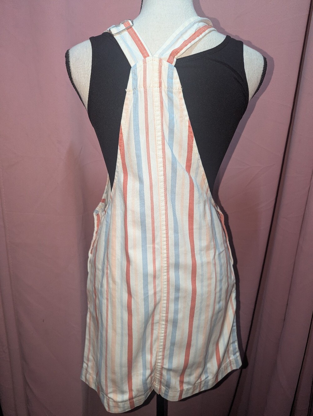 AMERICAN EAGLE OUTFITTERS Overall Denim Dress with Pockets XS - Picture 3 of 13